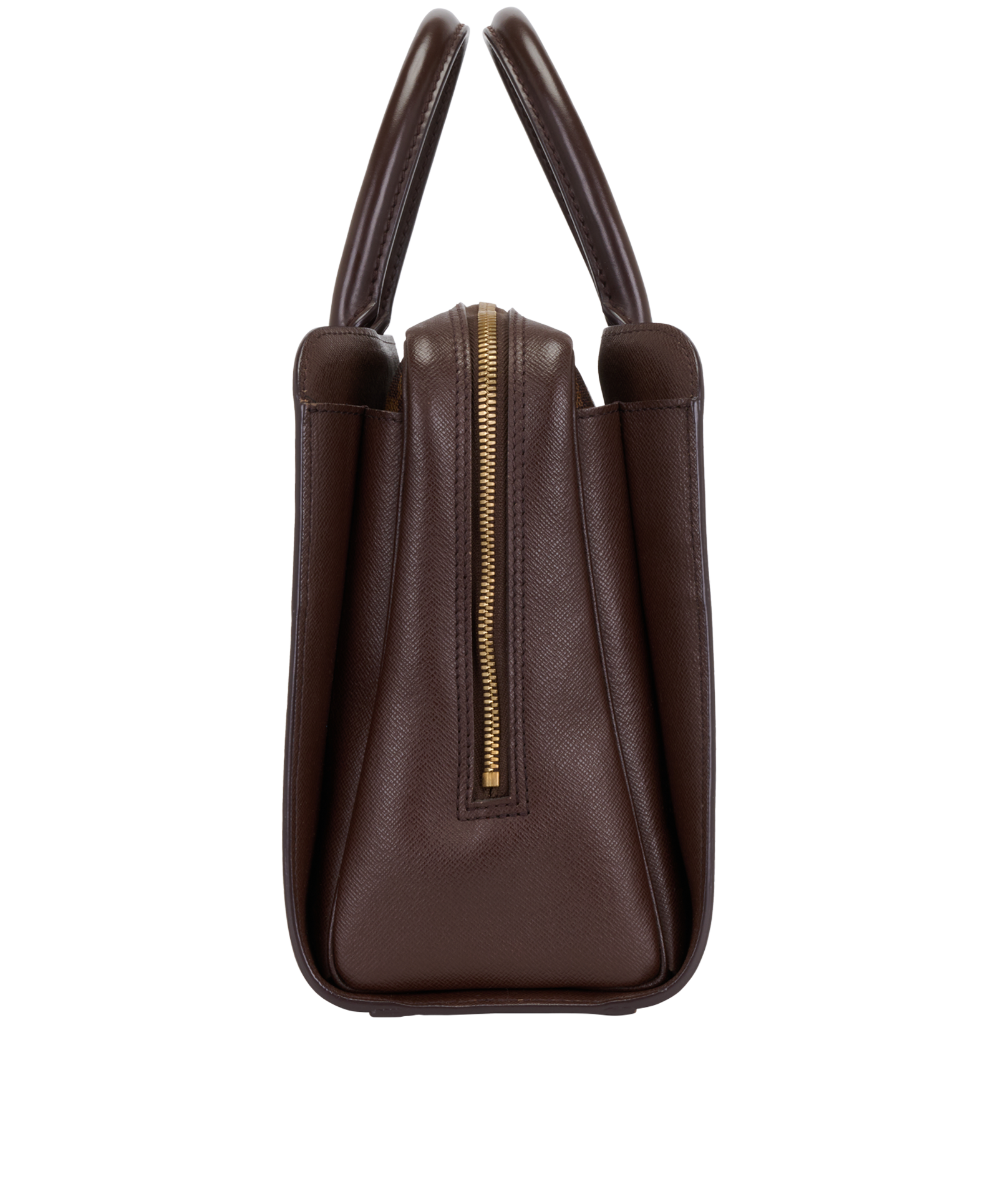 Triana, &pound;595, Handbags, Brown, Canvas, Bottom view